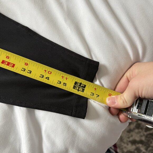 ASICS Running Tights Pants Mens Small Black Reflective Trim Zip Ankle Pocket - Picture 7 of 9